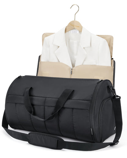 BAGSMART Travel Duffel Bag 2 in 1 Garment Bags for Hanging Clothes Women Men Convertible Suit Luggage Storage Carry on Organize