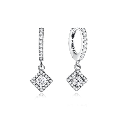 New 2026 Original 925 Sterling Silver Earrings For Women Piercing Hoop Love Heart Earings Rose Gold Wedding Gift Luxury Jewelry