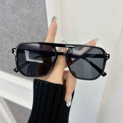 Elegant Square Sunglasses Women Men Casual Sun Glasses Female Male Fashion Mirror Vintage Outdoors Shades Oculos De Sol