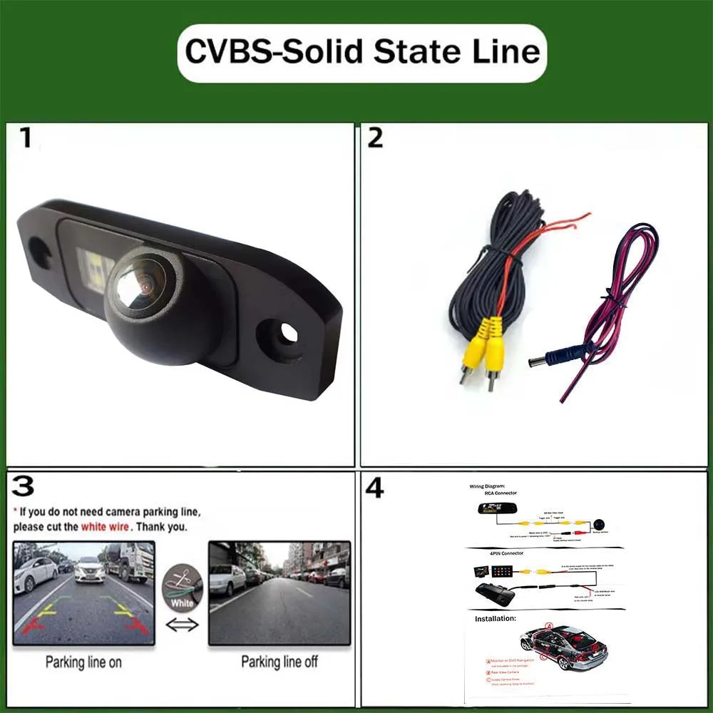 HD Backup Rear Camera For Volvo C70 V70 XC 70 XC70 2008 ~ 2017 Night Vision Waterproof Backup Parking Reversing Camera