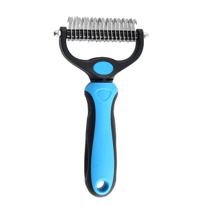 Dog Cat Grooming Brush Deshedding Tool Double-sided Deshedding Comb Gentle Pet Grooming Tool Pet Supplies