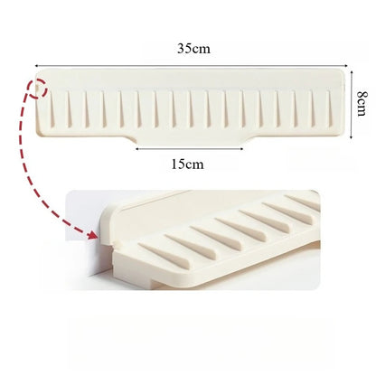 Silicone Sink Water Absorbent Tray Anti-slip Splash-proof Kitchen Sink Tea Cup Holder Kitchen Slope Sink Drain Pad Narrow Edge