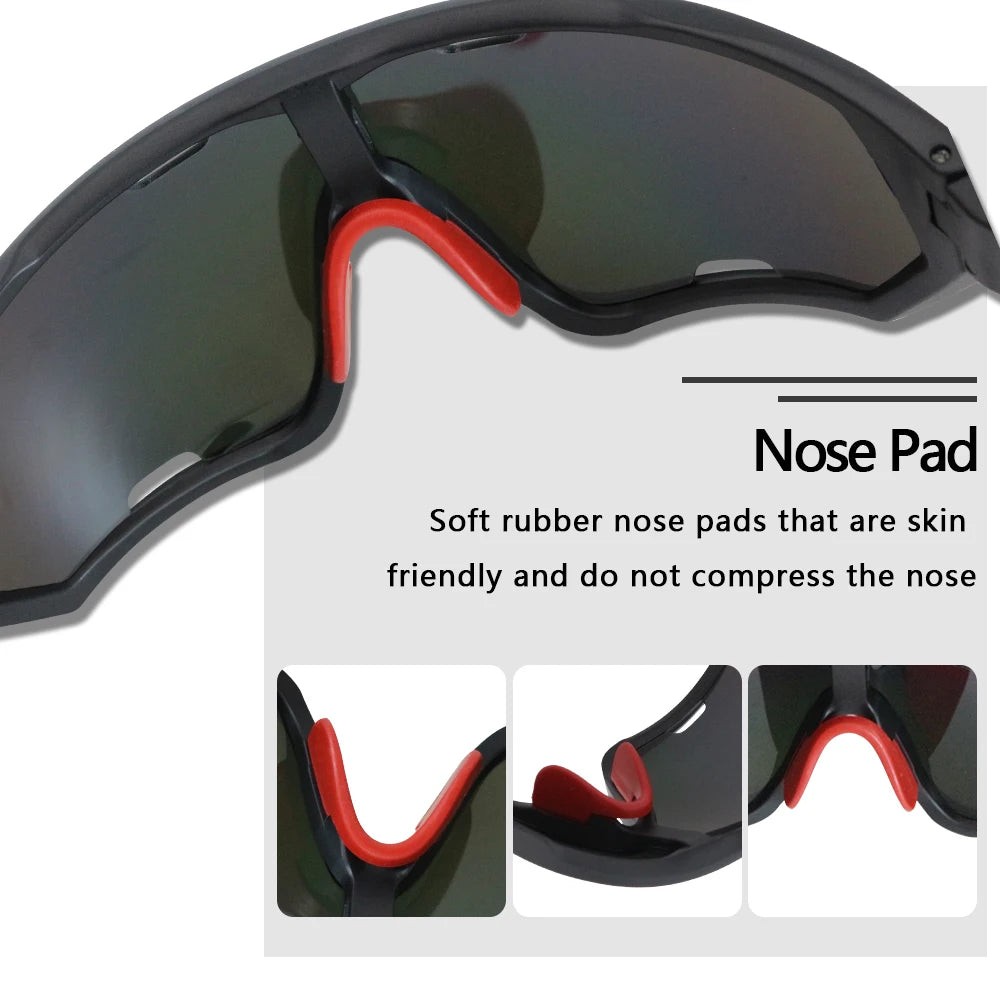 Sports Sunglasses for Men Women Youth UV400 Large Lenses Baseball Goggles Cycling Running Softball Biking Running Glasses