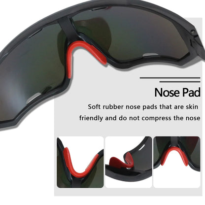 Sports Sunglasses for Men Women Youth UV400 Large Lenses Baseball Goggles Cycling Running Softball Biking Running Glasses