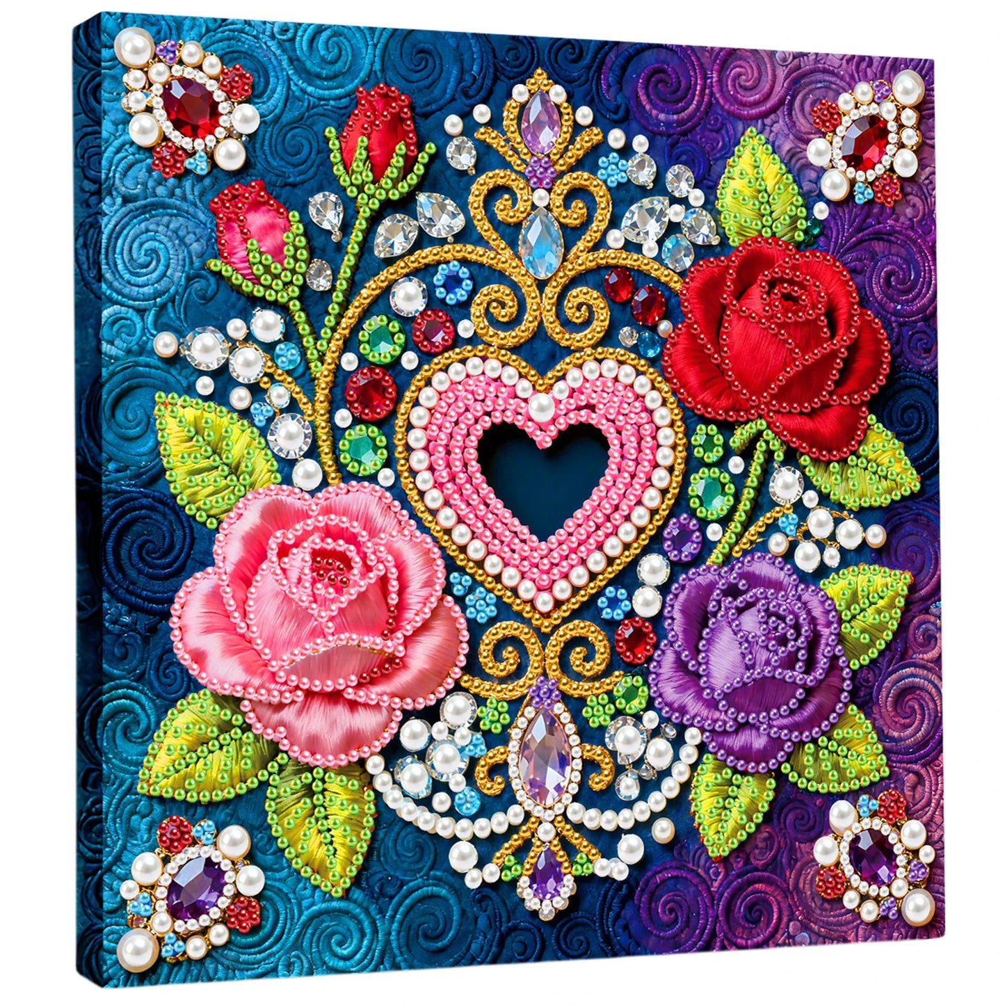 DIY Pearl Dot Painting for Adults Beginners Home Wall Decor Pearl Gem Paintings Picture Arts Craft 25x25cm With Frame