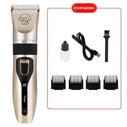 Pet Hair Clipper, Dog Grooming Shaver, Electric Pet Trimmer, Professional Pet Grooming Kit for Dogs & Cats