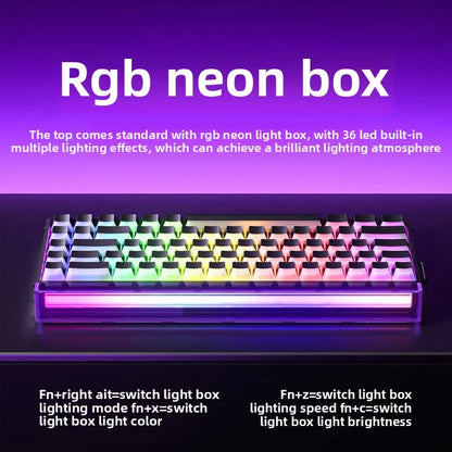 AULA HERO 68HE 8K Magnetic Axis High Performance Gaming Keyboard Hybrid Bearing RGB Low Latency Custom Wired Gaming Keyboard