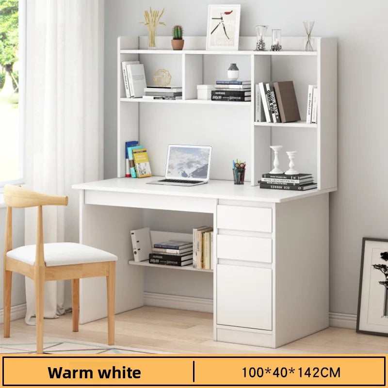 Desk Home Modern Simple Bookshelf Integrated Student Bedroom Learning To Write With Drawing Desk Office Computer Desk