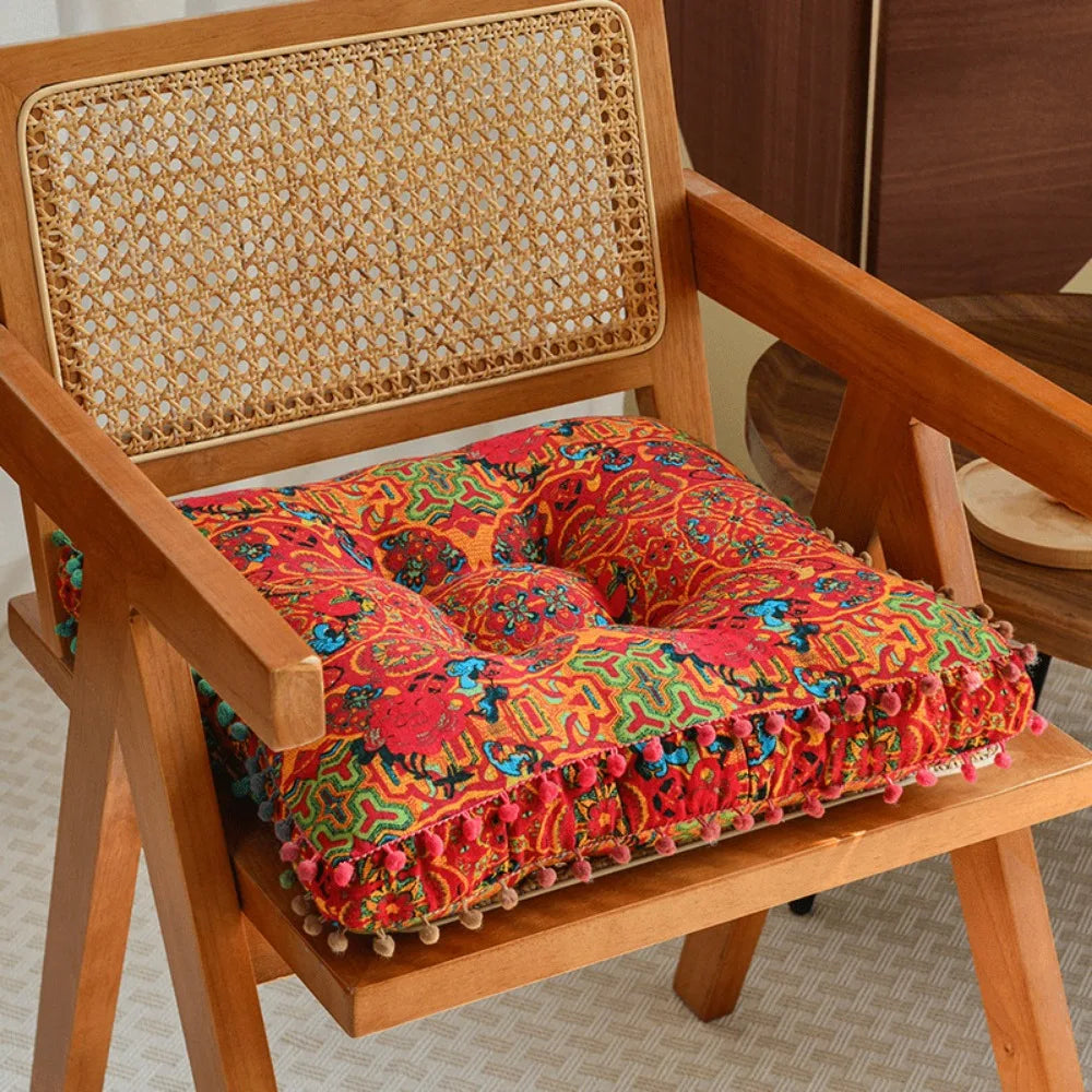 New Soft Tatami Cushion Large Thicken Floor Mat Square Bohemian Style Yoga Seat Cushion For Home Balcony Window