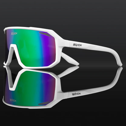 SCVCN Cycling Glasses Bike Mountain Bicycle Hiking Camping Golf UV400 Sunglasses Sport Protection Glasses for Men Women Baseball