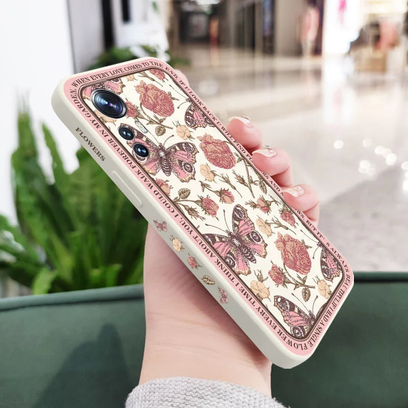 Classicism Flower Phone Case For Xiaomi Mi 17 15T 14T 14 13 13T 12 12T 11 Ultra lite 10 10S 11T 10T 9T Pro Lite Poco F5 5G Pro