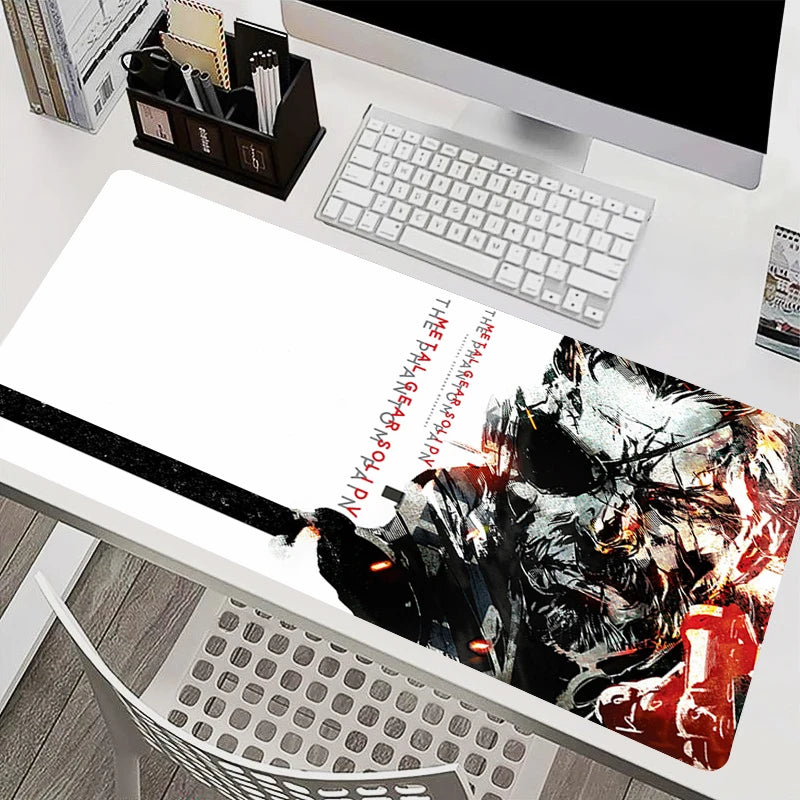 Mouse Pad Office PC HD Anime Gamer Cabinet Keyboard Pad Mousepad Metal Gear Solid Laptop Gaming Accessories Desk Mat XXL Carpet