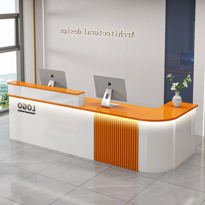 Professional Office Bar Counter Simple Luxury Beauty Design Reception Desk Modern Salon Bancone Bar Lusso Commercial Furniture