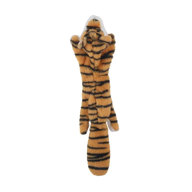 Cute Plush Squeak Toys Pet Wolf Rabbit Animal Plush Toys Dog Chew Whistling Involved Squirrel Dog Toy Funny Pet Products