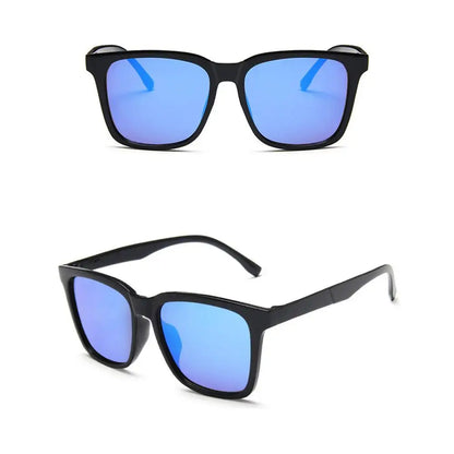 New Large Retro Square Frame Sunglasses Fashion Sun Glasses Men Driving Fishing And Riding Eyewear UV400