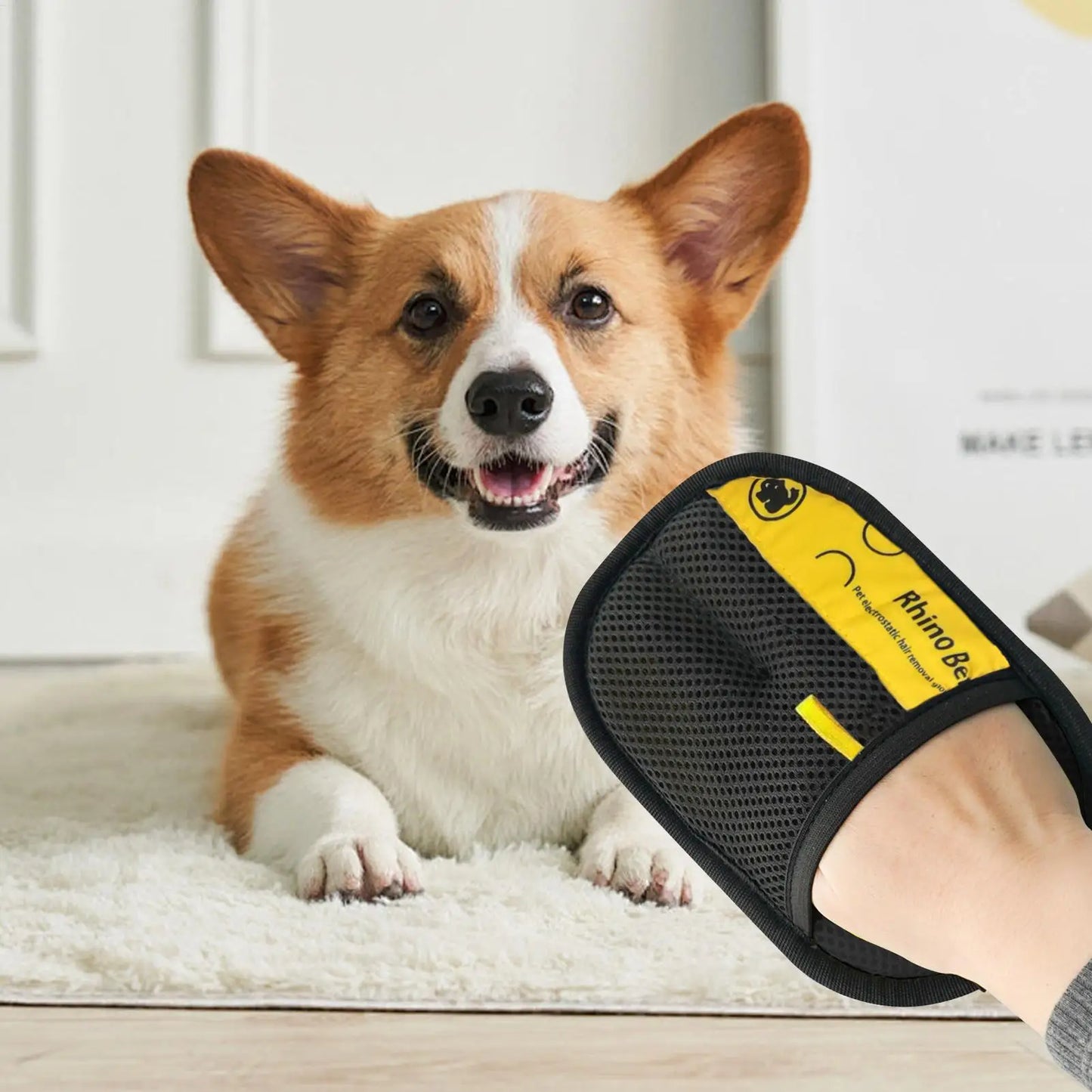 Pet Hair Remover Gloves Cat Gloves for Pet Hair Removal Reusable Efficient Grooming Brush Dog Cleaning Supplies for Clothing