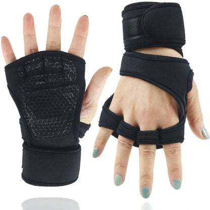 Weightlifting Training Gloves for Men Women Hand Wrist Palm Protector Gloves Fitness Sports Cycling Gymnastics Gym Gloves