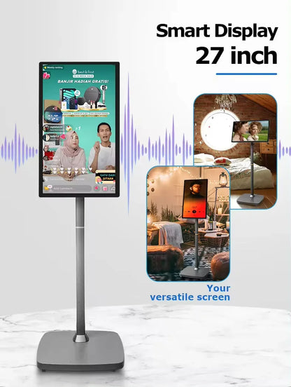 21.5 Inch Interactive Smart Display TV Android Operated In-Cell Touch Monitor Fitness Video Games USB Movable LCD Screen