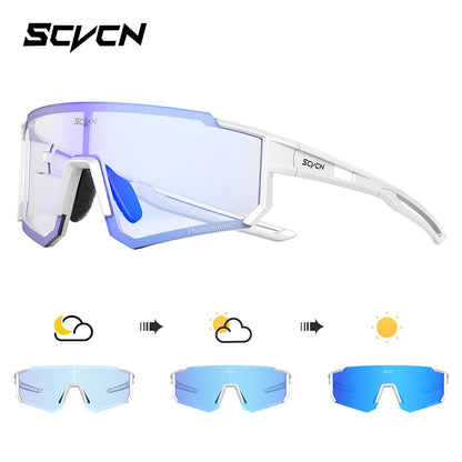 SCVCN Fashion Sunglasses for Men Sport Cycling Glasses Bike Bicycle Hiking Camping Golf UV400 Protection Glasses Women Baseball