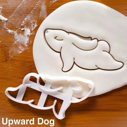 Easter Cookie Cutters Cute Yoga Rabbit Egg Plastic Cookie Embossed Molds DIY Baking Cakes Decorations Tools Kitchen Accessories