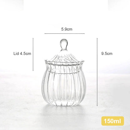 Glass Storage Bottle 400/150ml Home kitchen Seasoning Storage Tank Transparent Moisture-proof Food Storage Tank Kitchen Supplies