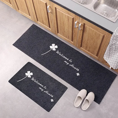 Door Floor Mat Japanese-style Door Mat Rectangle Non-Slip Foot Pad Home Welcome Carpet for Hallway Bath Kitchen Doormat