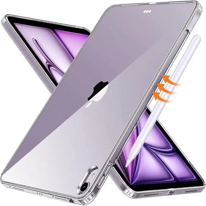 Silicon Case For iPad Air 11 13 2024 Clear Transparent Case Soft TPU Back Cover Tablet Case For iPad A2902 A2899 A2900 A2898