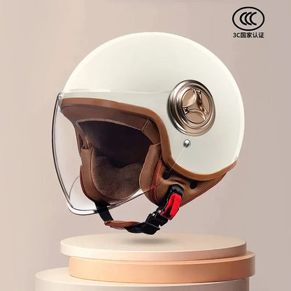 Electric Motorcycle Helmet ABS Winter Warm and Breathable Unisex Safety Helmet Casco Moto Helm Motorcycle 54-61CM