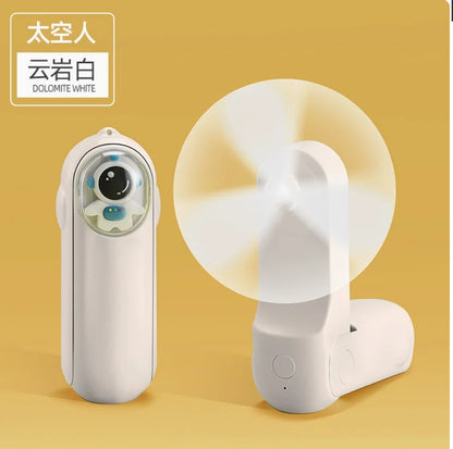 Portable Mini Handheld Fan Small Pocket Fan USB Rechargeable Battery Fan Folding Cooling Hand Fan Mini USB Fan with Power Bank