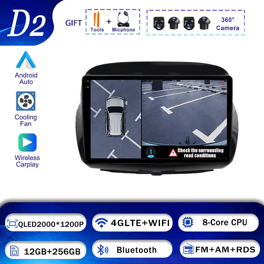 GPS Navigation Android 15 For Honda Edix FRV 2004-2009 BT Carplay Car Radio Multimedia  Head Unit WIFI Video Player 4G DSP Audio