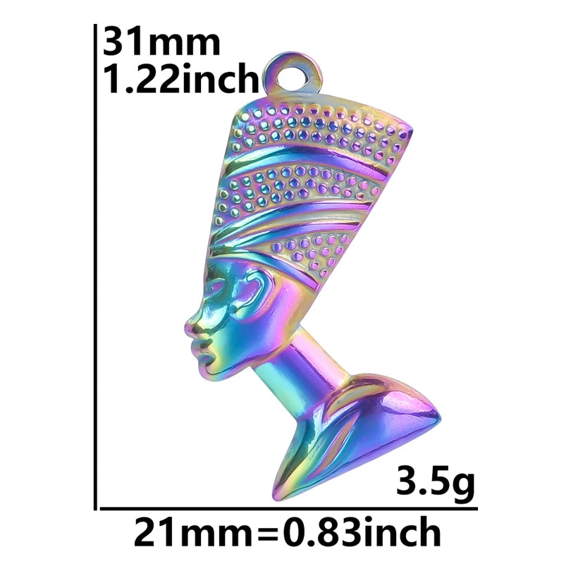 Color Brief Fashion Sense Of Design Pendant Mushroom Chain Heart-Shaped Feather Plant Rose  Marine Dolphin Pendants Diy Jewelry