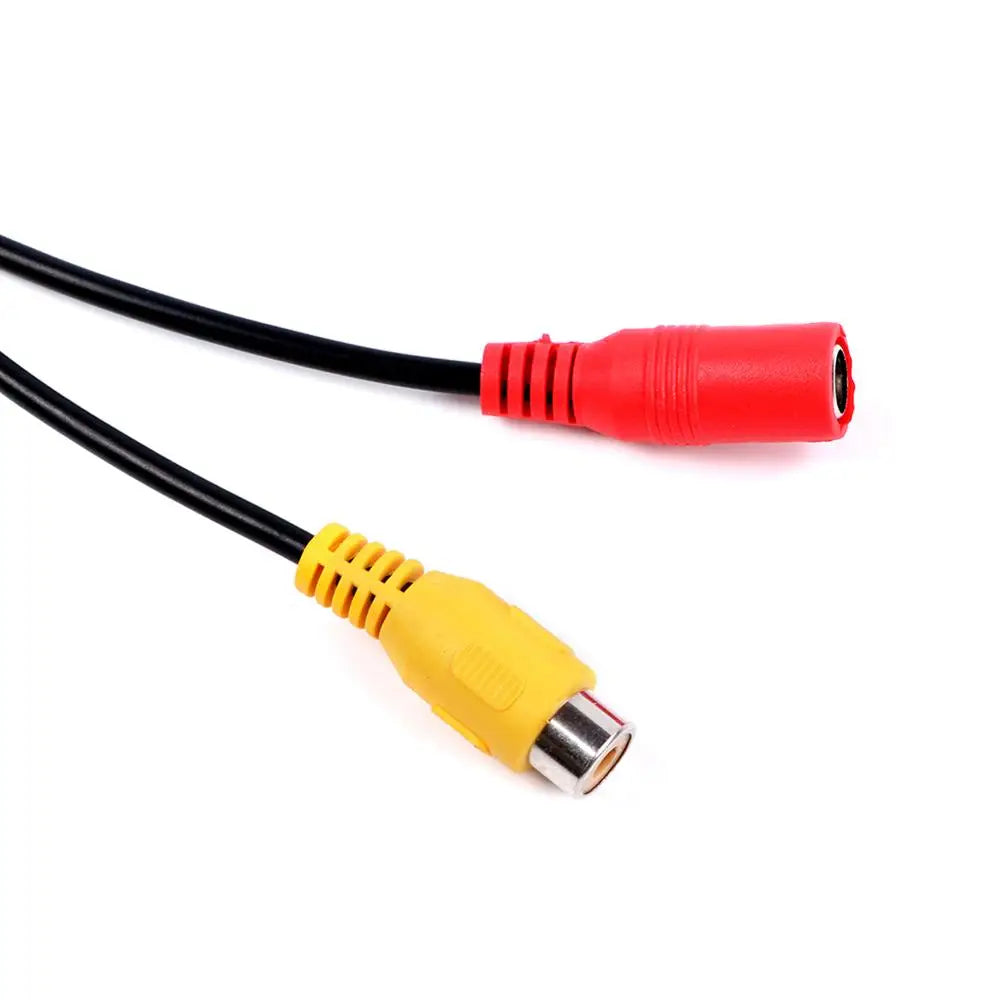 4-Pin Male Backup Reverse Camera Car Universal To CVBS RCA Female Connector Signal Power Adapter Wire Harness