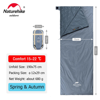 NaturehikeLW180 Sleeping Bag Ultralight Portable Sleeping Bag Spring Summer Sleeping Bag Outdoor Hiking Camping Travel Equipment
