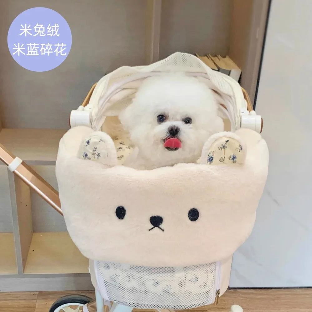 Cat and Dog Strollers Edge Pads Removable and Washable Seat Pads Anti-dirt Padding for Pet Stroller Pet Products Accessories