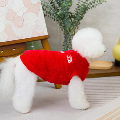 Pet Dog Clothes, Warm and Thickened Pet Clothes in Spring and Winter, Fashionable and Comfortable Dog Vest The Pet Face