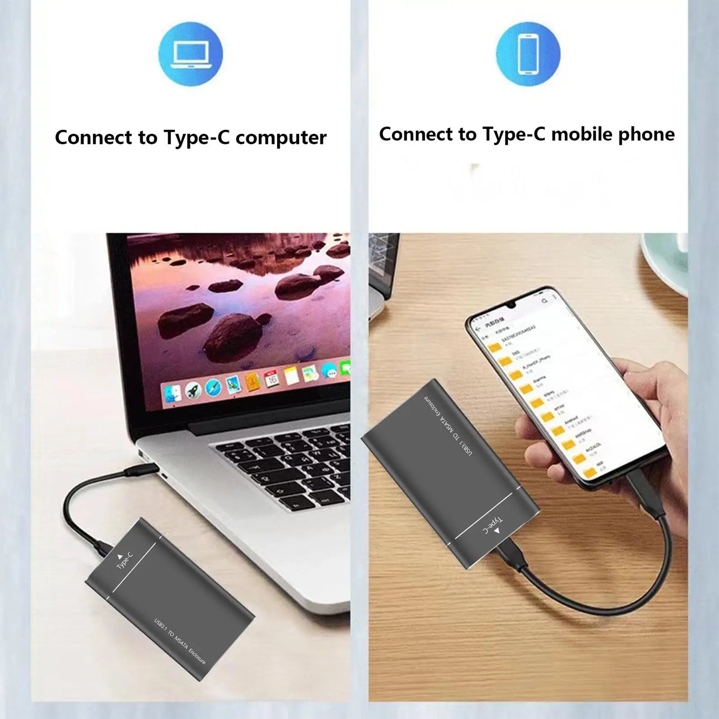 500GB USB External Hard Drive Storage Expansion Hard Disk for External Computer Storage Drive USB Hard Drive Laptop Data Storage