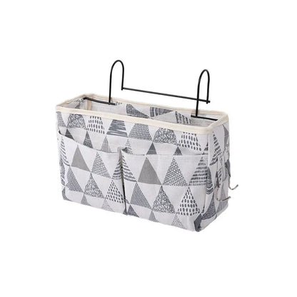 Bedside Storage Bag Dormitory Hanging Storage Pouch Multi-Functional Sundry Canvas Organizer Bedroom Magazine Storage Mommy Bag