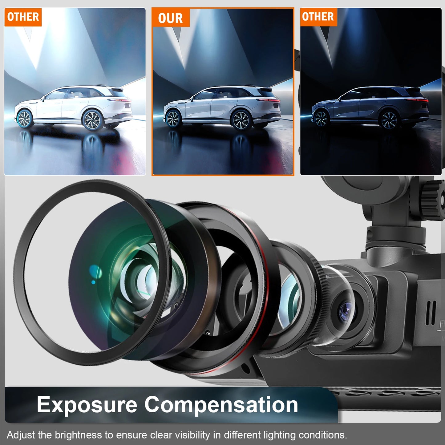 Dashcam for cars 4 Channel Black Box WiFi Driving Camera FHD 1080P Night Vision Loop Recording add Hardwire kit car accessories