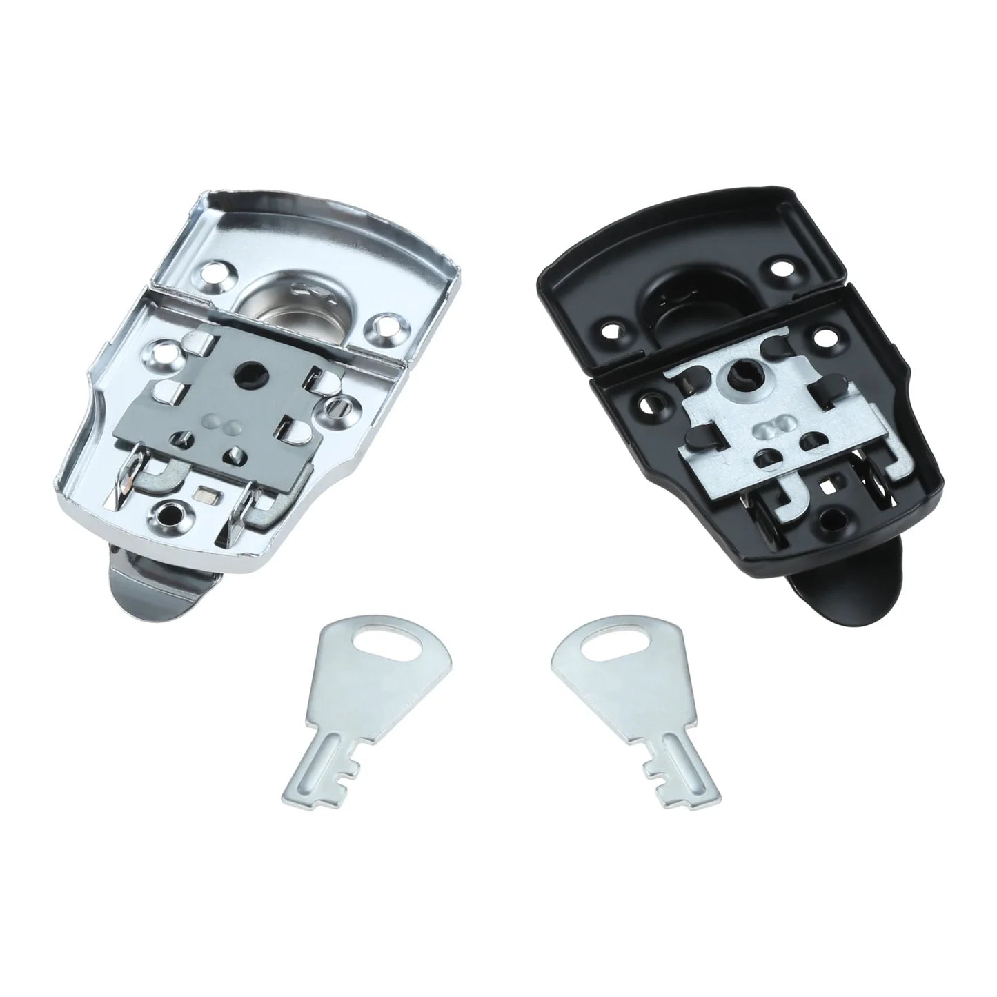 1pc Suitcase Lock Hasp with Key 76*45mm Tool Cabinet Fitting Lock Bag Spring Belt Hasp Buckle Hardware Package Accessories
