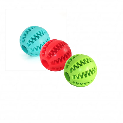 Natural Rubber Pet Dog Toys Dog Chew Toys Tooth Cleaning Treat Ball Extra-tough Interactive Elasticity Ball5cm for Pet Products
