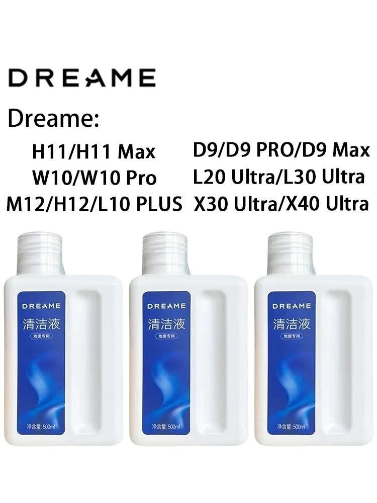 Original Dreame Cleaning solution 500ml L10s Pro Ultra /30Pro Ultra/X30 Ultra/X40 Ultra Complete Cleaning Fluid Accessories