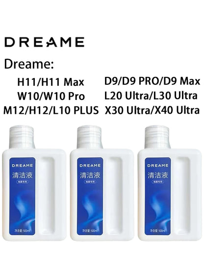 Original Dreame Cleaning solution 500ml L10s Pro Ultra /30Pro Ultra/X30 Ultra/X40 Ultra Complete Cleaning Fluid Accessories