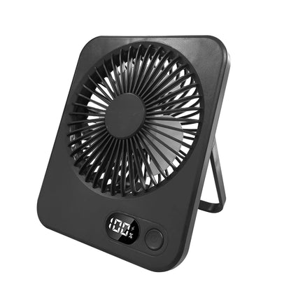 Mini Portable Fan USB Desk Fan Rechargeable Table Fan Small Wall Mounted Ceiling Fan 5 Speeds Powerful Wind Foldable Camping Fan
