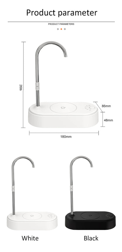 Electric Drinking Water Pump Automatic Water Dispenser For Gallon Drinking Water Bottle Pump For Home Office Portable Cold Water