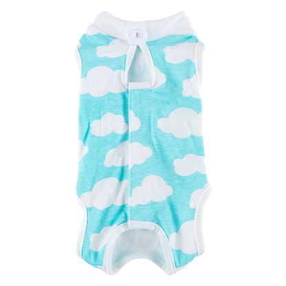 Animal Print Cat Anti-lick Sterilization Suit Pure Cotton Pet Vest Clothes for Puppy Cat Weaning Suit Surgery Recovery Clothing