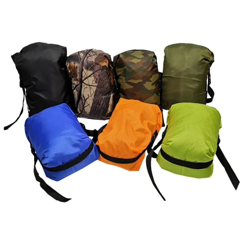 5L/8L/11L Outdoor Camping Sleeping Bag Pack Compression Stuff Sack Storage Ultralight Carry Bag Waterproof Bag Pack