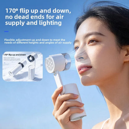 Portable small fan with foldable design, light and fashionable, suitable for outdoor camping and travel