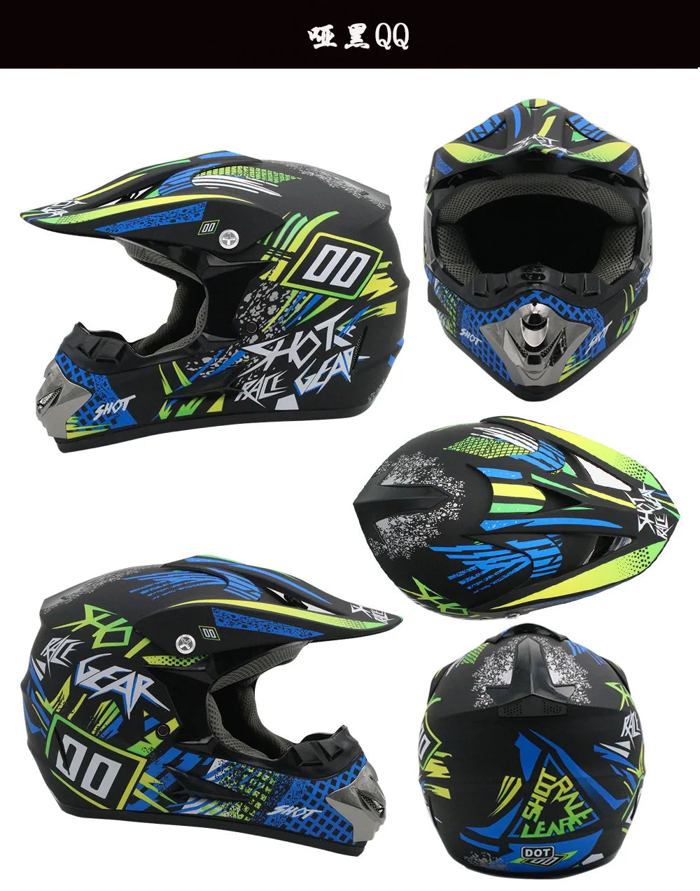 2019 New Flip Up Motorcycle Helmet Children motocross Off Road Helmet ATV Dirt bike Downhill MTB DH racing helmet.
