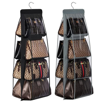 Handbag Hanging Organizer Hanging Purse Organizer for Closet Organizers Bag Storage Hanger Oxford Cloth Closet Bag Organizer