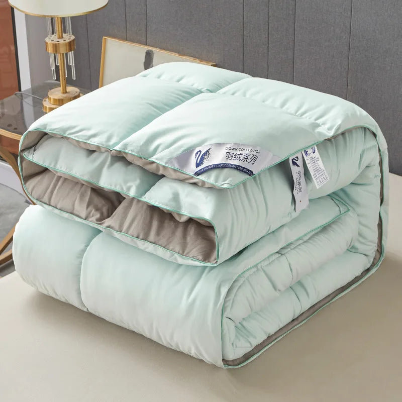 New 3D down comforter, soft goose down comforter, skin friendly cotton fabric, warm comforter, luxurious four season comforter